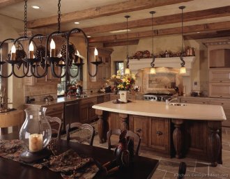 A French Country Kitchen with Old World Charm