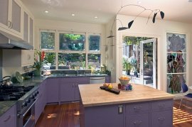 Add a splash of trendy purple to the kitchen