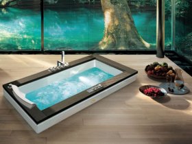 Aura whirlpool bath promises drenched ecstasy 18 Spa Like Bathroom Designs for the Posh