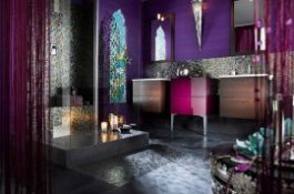 Contemporary reinterpretation of a lavish Moroccan bathroom [Design: Moroccan Design]
