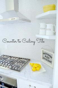 counter to ceiling tile