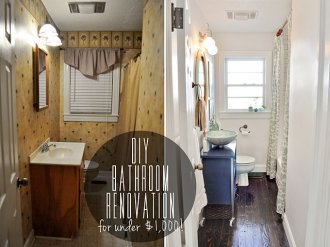 DIY Budget Bathroom Renovation Reveal