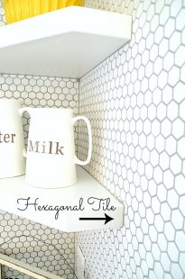 hexagonal tile for kitchen backsplash
