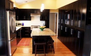 Black cabinets kitchen Design
