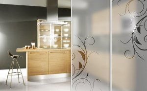 Kitchen cabinet glass doors Design