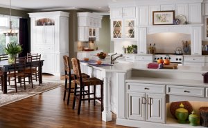 White kitchen cabinets Design
