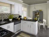 Black and white kitchen cabinets Design