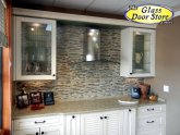 Etched glass Design for kitchen cabinets