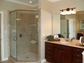 Small bathroom Design with shower stall