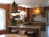 U shaped kitchen Designs with island