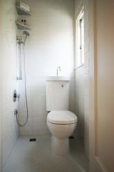 tiny universal design bathroom for aging in place