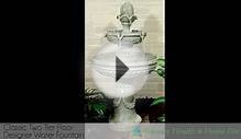 Classic Two Tier Designer Outdoor Water Fountain