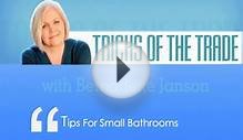 Tips forRenovating Small Bathrooms