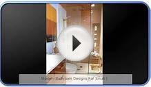 White Modern Bathroom Designs For Small Spaces