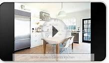 White Modern Country Kitchen Designs